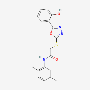 N-(2,5-Dimethylphenyl)-2-((5-(2-hydroxyphenyl)-1,3,4-oxadiazol-2-yl)thio)acetamide