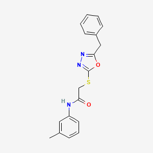 2-((5-Benzyl-1,3,4-oxadiazol-2-yl)thio)-N-(m-tolyl)acetamide