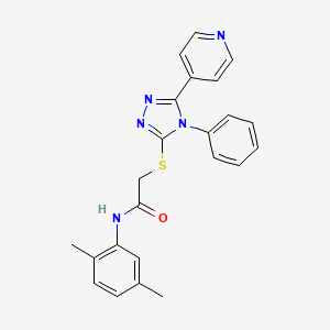 N-(2,5-Dimethylphenyl)-2-((4-phenyl-5-(pyridin-4-yl)-4H-1,2,4-triazol-3-yl)thio)acetamide