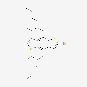 molecular formula C26H37BrS2 B11771536 2-bromo-4,8-bis(2-ethylhexyl)thieno[2,3-f][1]benzothiole 