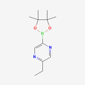 2-Ethyl-5-(4,4,5,5-tetramethyl-1,3,2-dioxaborolan-2-yl)pyrazine