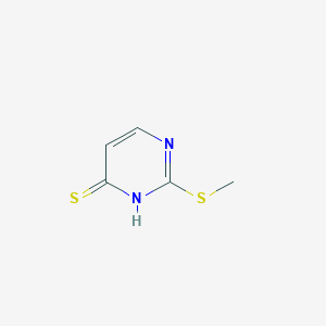 molecular formula C5H6N2S2 B11771570 2-(Methylthio)pyrimidine-4(3H)-thione CAS No. 6303-54-4