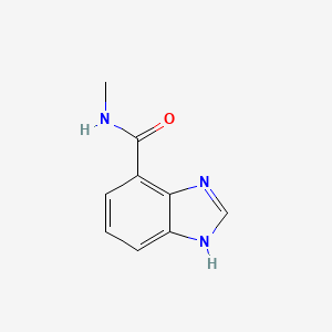 molecular formula C9H9N3O B11771581 N-Methyl-1H-benzo[d]imidazole-4-carboxamide 