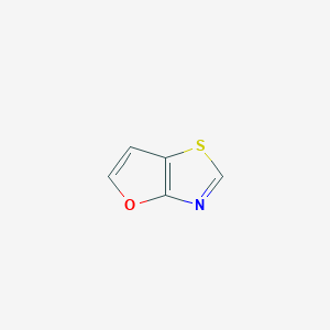 molecular formula C5H3NOS B11771582 Furo[2,3-d]thiazole CAS No. 251-42-3