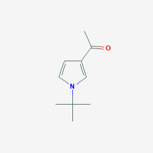 molecular formula C10H15NO B11771616 1-(1-(tert-butyl)-1H-pyrrol-3-yl)ethanone CAS No. 51125-25-8