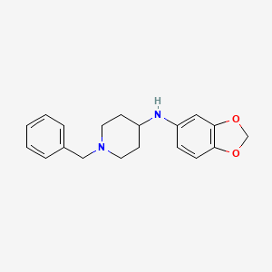 molecular formula C19H22N2O2 B11771653 N-(Benzo[d][1,3]dioxol-5-yl)-1-benzylpiperidin-4-amine 