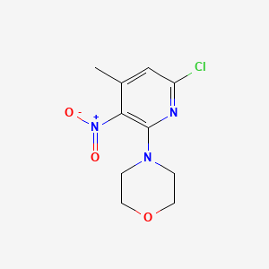 molecular formula C10H12ClN3O3 B11771664 4-(6-Chloro-4-methyl-3-nitropyridin-2-yl)morpholine 