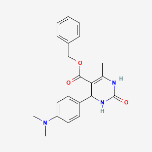 Benzyl 4-(4-(dimethylamino)phenyl)-6-methyl-2-oxo-1,2,3,4-tetrahydropyrimidine-5-carboxylate