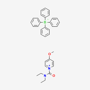 molecular formula C35H37BN2O2 B11771699 1-(Diethylcarbamoyl)-4-methoxypyridin-1-ium tetraphenylborate 