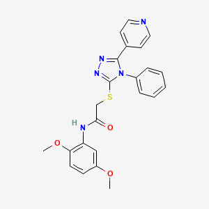 N-(2,5-Dimethoxyphenyl)-2-((4-phenyl-5-(pyridin-4-yl)-4H-1,2,4-triazol-3-yl)thio)acetamide