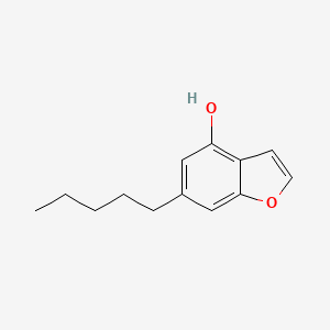 4-Benzofuranol, 6-pentyl-