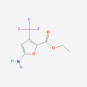 Ethyl 5-amino-3-(trifluoromethyl)furan-2-carboxylate