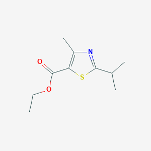 molecular formula C10H15NO2S B11771870 Ethyl 2-isopropyl-4-methylthiazole-5-carboxylate 