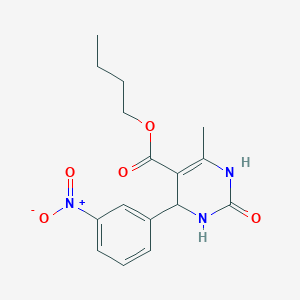 molecular formula C16H19N3O5 B11771894 Butyl 6-methyl-4-(3-nitrophenyl)-2-oxo-1,2,3,4-tetrahydropyrimidine-5-carboxylate CAS No. 300360-07-0