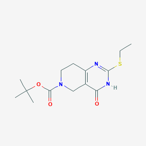 tert-Butyl 2-(ethylthio)-4-hydroxy-7,8-dihydropyrido[4,3-d]pyrimidine-6(5H)-carboxylate