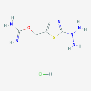 (2-(Triazan-2-yl)thiazol-5-yl)methyl carbamimidate hydrochloride