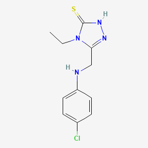 5-(((4-Chlorophenyl)amino)methyl)-4-ethyl-4H-1,2,4-triazole-3-thiol