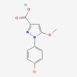 1-(4-Bromophenyl)-5-methoxy-1H-pyrazole-3-carboxylic acid