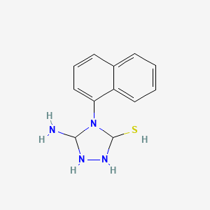 5-Amino-4-(naphthalen-1-yl)-1,2,4-triazolidine-3-thiol