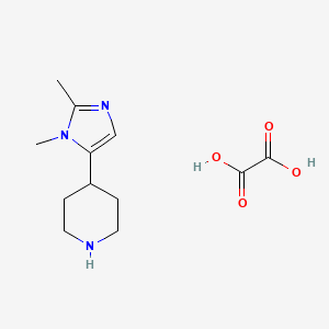 4-(1,2-Dimethyl-1H-imidazol-5-yl)piperidine oxalate