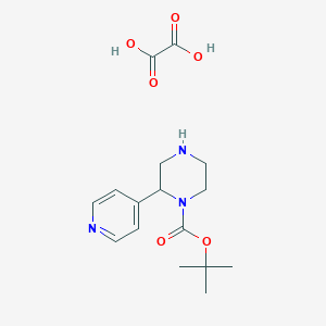 tert-Butyl 2-(pyridin-4-yl)piperazine-1-carboxylate oxalate