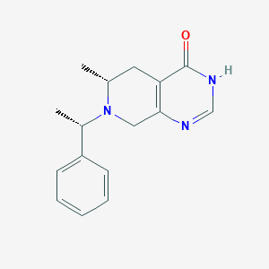 (6R)-6-methyl-7-[(1S)-1-phenylethyl]-3,5,6,8-tetrahydropyrido[3,4-d]pyrimidin-4-one