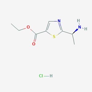 (S)-Ethyl 2-(1-aminoethyl)thiazole-5-carboxylate hydrochloride