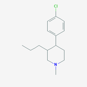 4-(4-Chlorophenyl)-1-methyl-3-propylpiperidine