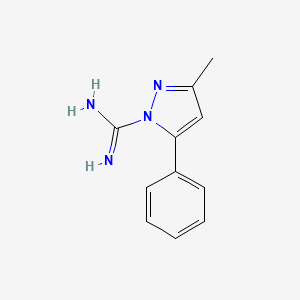 3-Methyl-5-phenyl-1H-pyrazole-1-carboximidamide