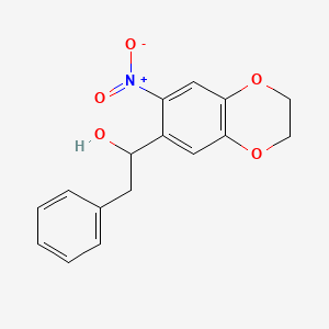 1-(7-Nitro-2,3-dihydrobenzo[b][1,4]dioxin-6-yl)-2-phenylethanol