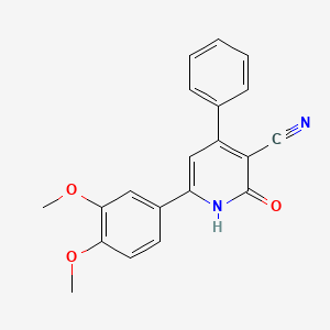 6-(3,4-Dimethoxyphenyl)-2-oxo-4-phenyl-1,2-dihydropyridine-3-carbonitrile