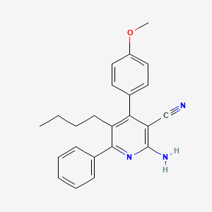 2-Amino-5-butyl-4-(4-methoxyphenyl)-6-phenylnicotinonitrile