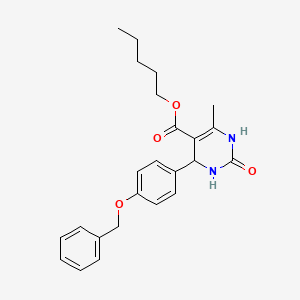 Pentyl 4-(4-(benzyloxy)phenyl)-6-methyl-2-oxo-1,2,3,4-tetrahydropyrimidine-5-carboxylate