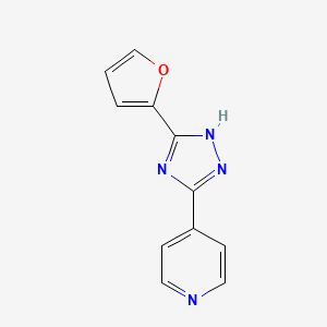 4-(3-(Furan-2-yl)-1H-1,2,4-triazol-5-yl)pyridine