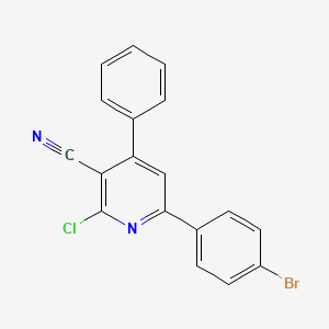 6-(4-Bromophenyl)-2-chloro-4-phenylnicotinonitrile