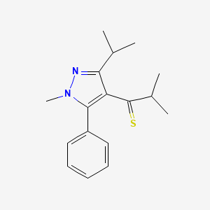 1-(3-Isopropyl-1-methyl-5-phenyl-1H-pyrazol-4-yl)-2-methylpropane-1-thione