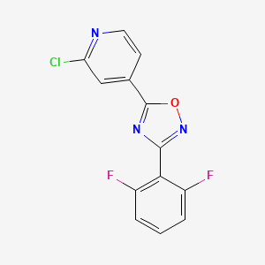 5-(2-Chloropyridin-4-yl)-3-(2,6-difluorophenyl)-1,2,4-oxadiazole