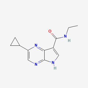 2-Cyclopropyl-N-ethyl-5H-pyrrolo[2,3-b]pyrazine-7-carboxamide