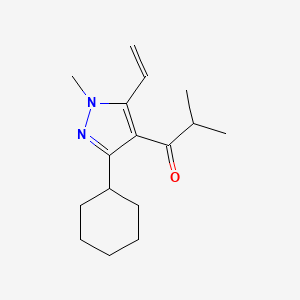 1-(3-Cyclohexyl-1-methyl-5-vinyl-1H-pyrazol-4-yl)-2-methylpropan-1-one