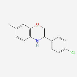 3-(4-Chlorophenyl)-7-methyl-3,4-dihydro-2H-benzo[b][1,4]oxazine