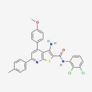 3-Amino-N-(2,3-dichlorophenyl)-4-(4-methoxyphenyl)-6-(p-tolyl)thieno[2,3-b]pyridine-2-carboxamide