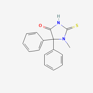 molecular formula C16H14N2OS B11772674 1-Methyl-5,5-diphenyl-2-thioxoimidazolidin-4-one 