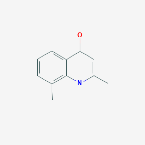 molecular formula C12H13NO B11772754 1,2,8-Trimethylquinolin-4(1H)-one 