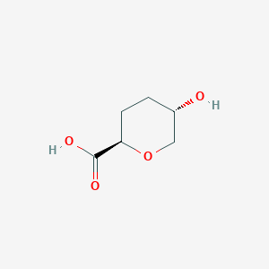 molecular formula C6H10O4 B1177287 trans-5-Hydroxytetrahydro-2H-pyran-2-carboxylic acid CAS No. 129489-47-0