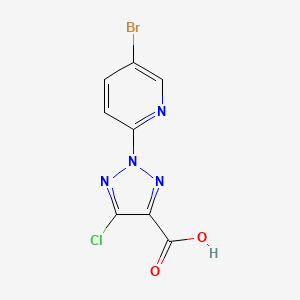 2-(5-Bromopyridin-2-yl)-5-chloro-2H-1,2,3-triazole-4-carboxylic acid