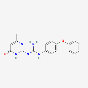 1-(6-Methyl-4-oxo-1,4-dihydropyrimidin-2-yl)-3-(4-phenoxyphenyl)guanidine