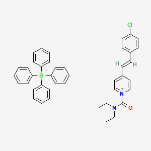 4-(4-Chlorostyryl)-1-(diethylcarbamoyl)pyridin-1-ium tetraphenylborate