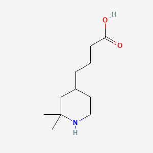 molecular formula C11H21NO2 B11772973 4-(2,2-Dimethylpiperidin-4-yl)butanoic acid 