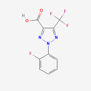 2-(2-Fluorophenyl)-5-(trifluoromethyl)-2H-1,2,3-triazole-4-carboxylic acid