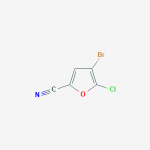 4-Bromo-5-chlorofuran-2-carbonitrile